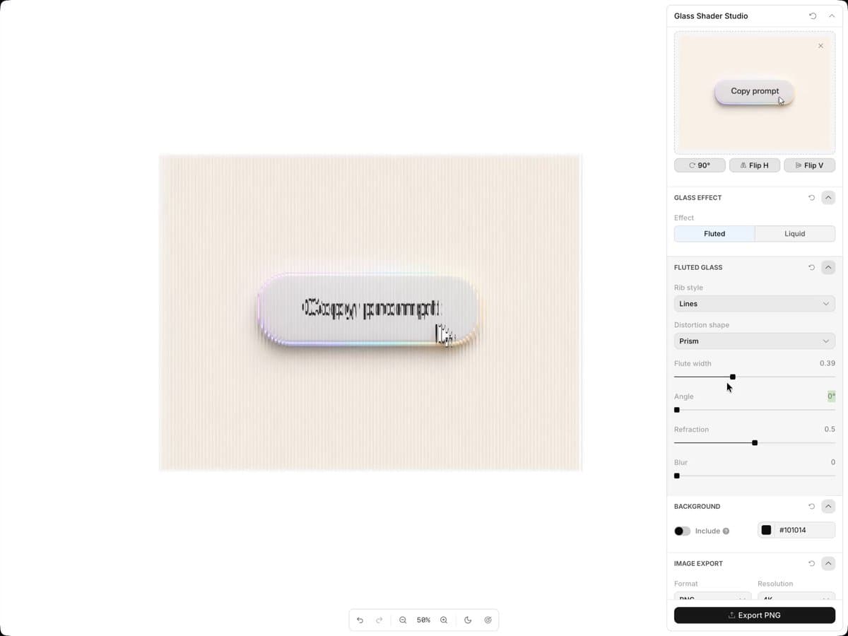 Creative design tool built with Toolcraft and Paper Shaders